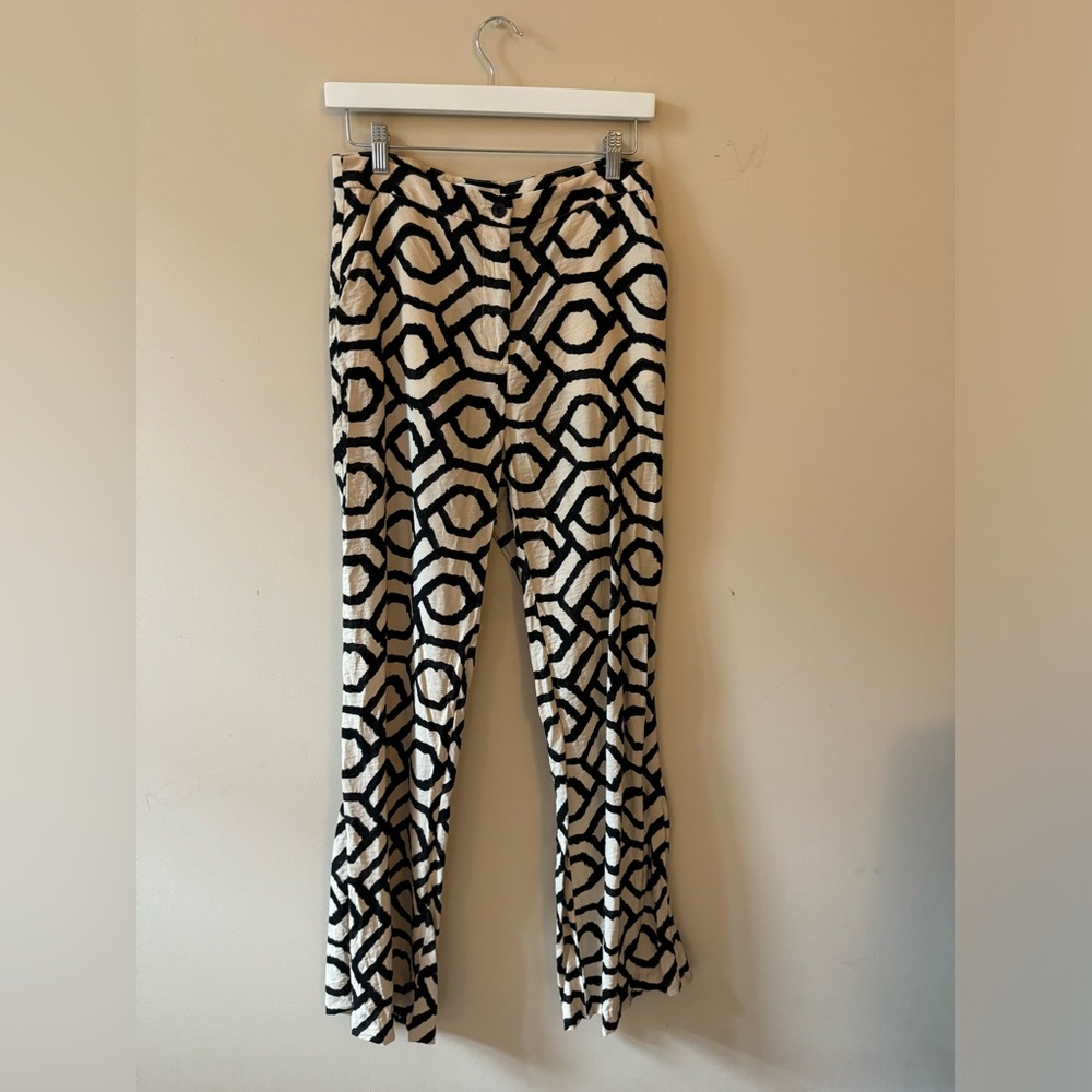 Patterned Linen Pants - image 1